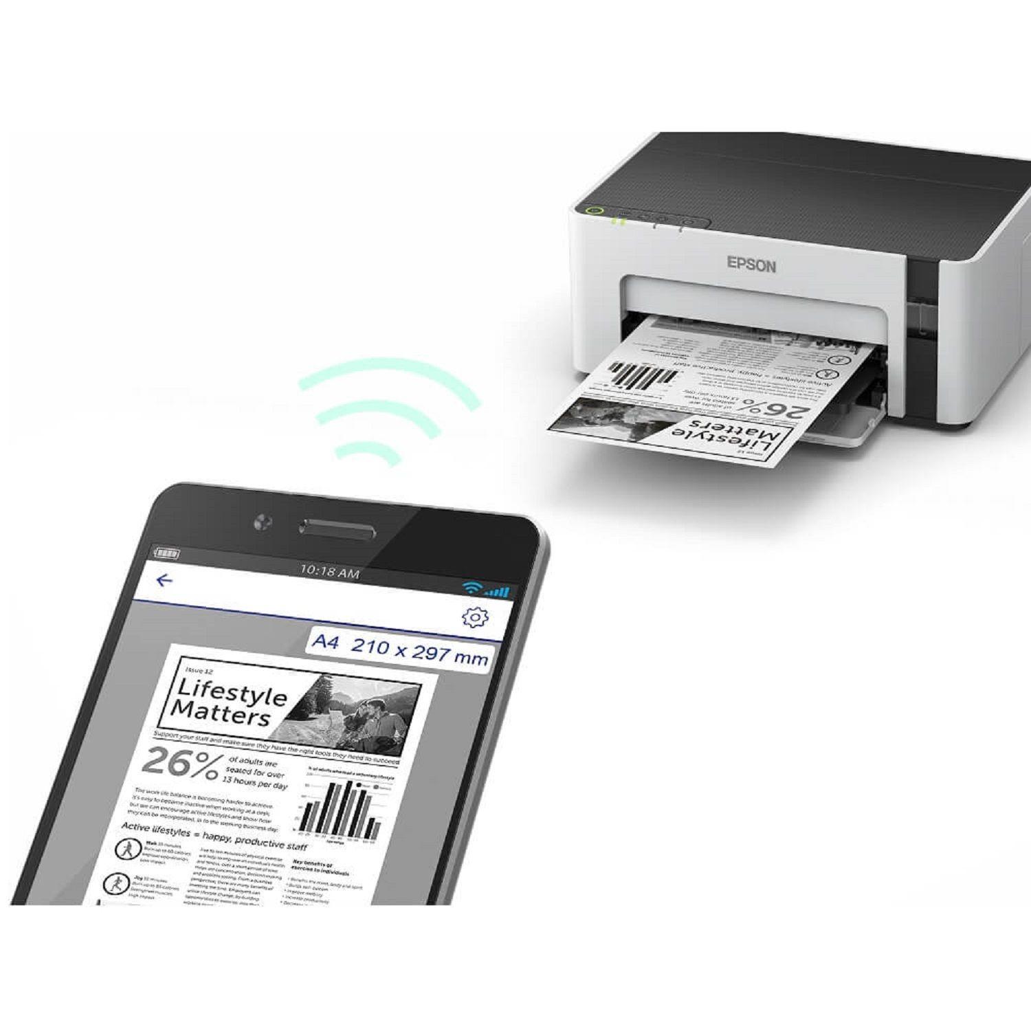 Impresora Epson Monocromática Ecotank M1120 Wifi-2