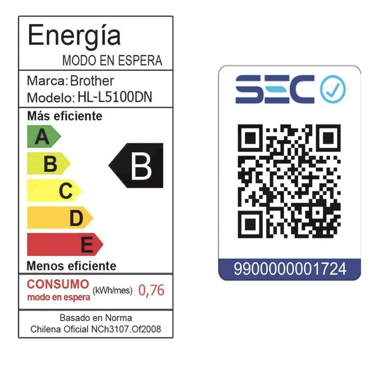 Brother Impresora Laser Blanco Y Negro Hl-l5100dn, Duplex Zp-2