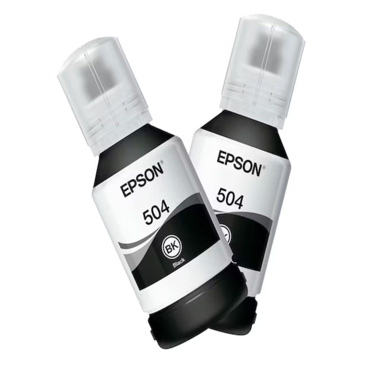 Epson Pack 2 Tintas Negras T504, T504120-2P-PACK-3
