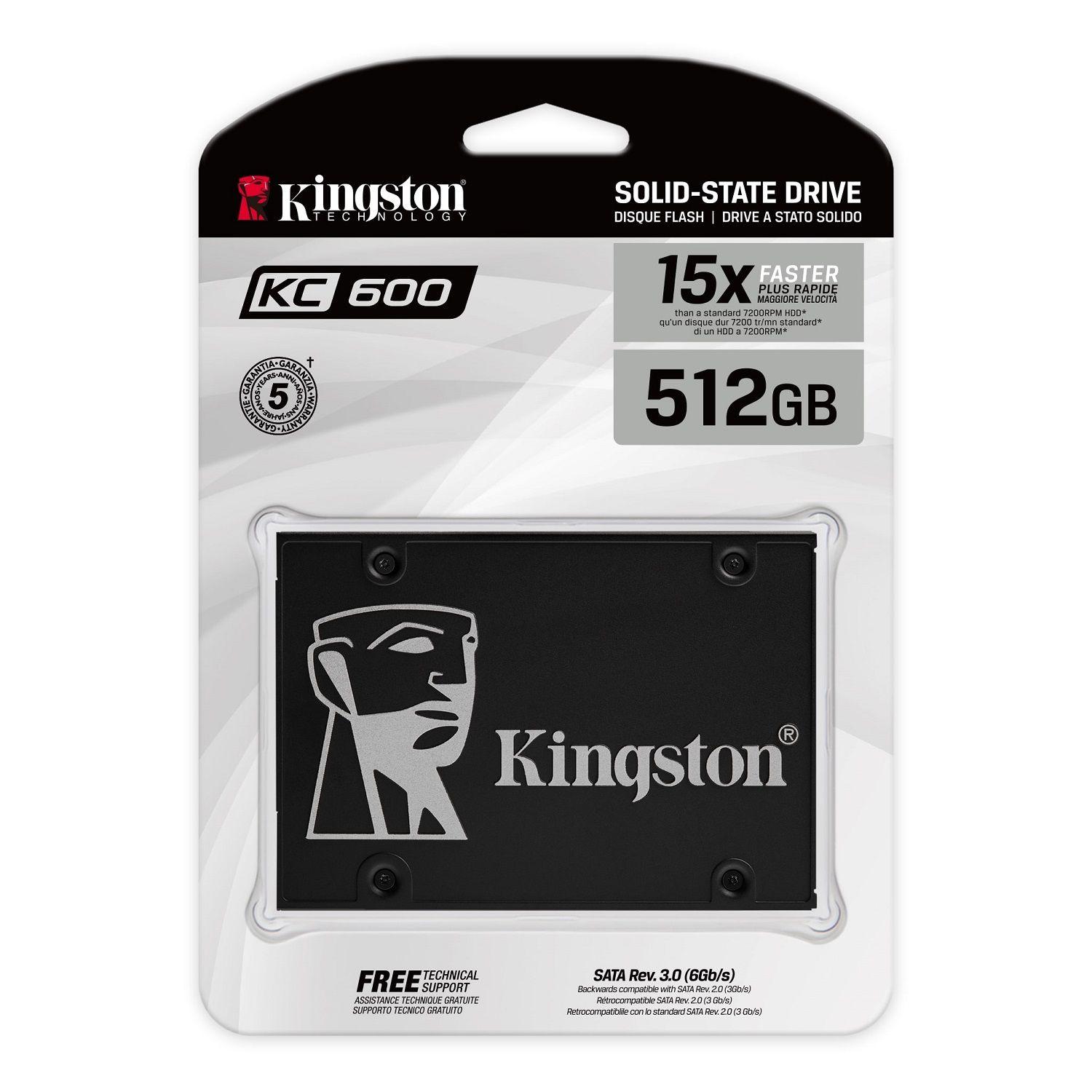 Kingston SSD 512GB, SKC600 2.5″, NAND 3D TLC, SKC600/512G-0