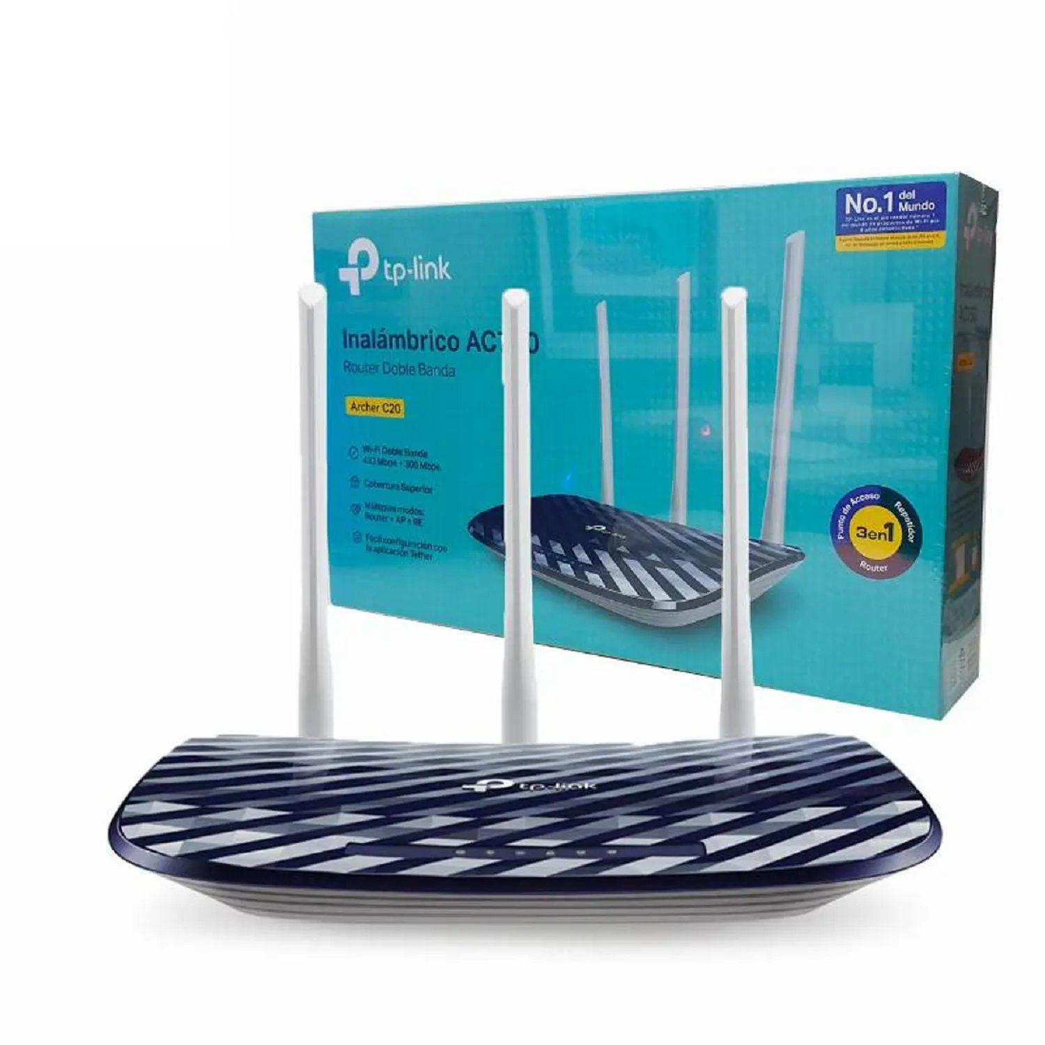  Router Dual-band Ac750 3 Antenas Archer C20 Tp-link-1