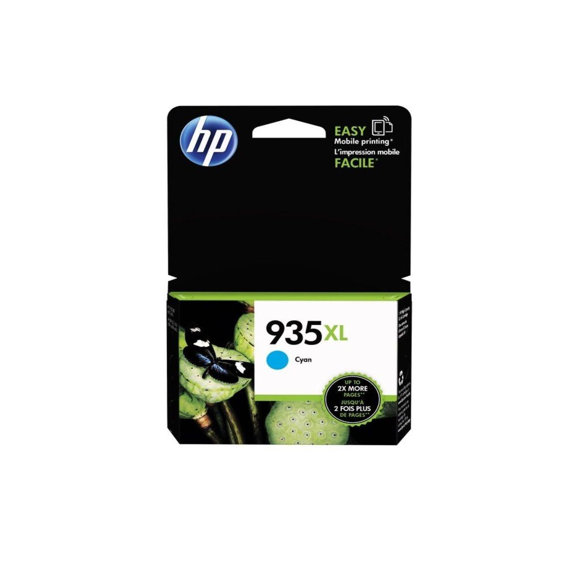 HP Tinta 935XL, Cyan, Alto Rendimiento, C2P24AL Original-0