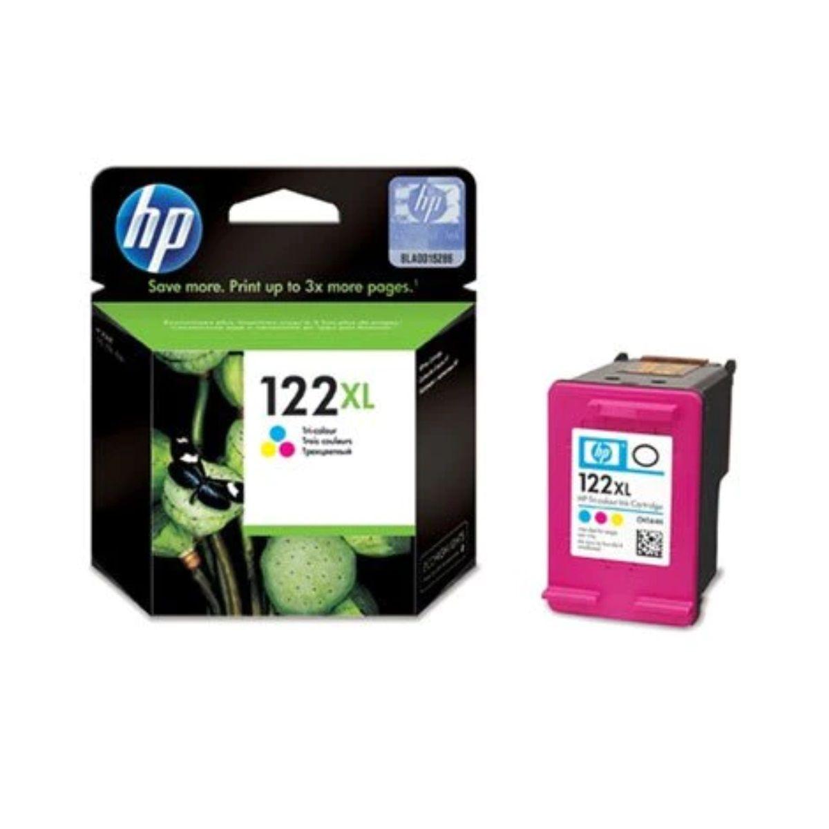HP Tinta 122XL, Tricolor, Alto Rendimiento, CH564HL Original-1