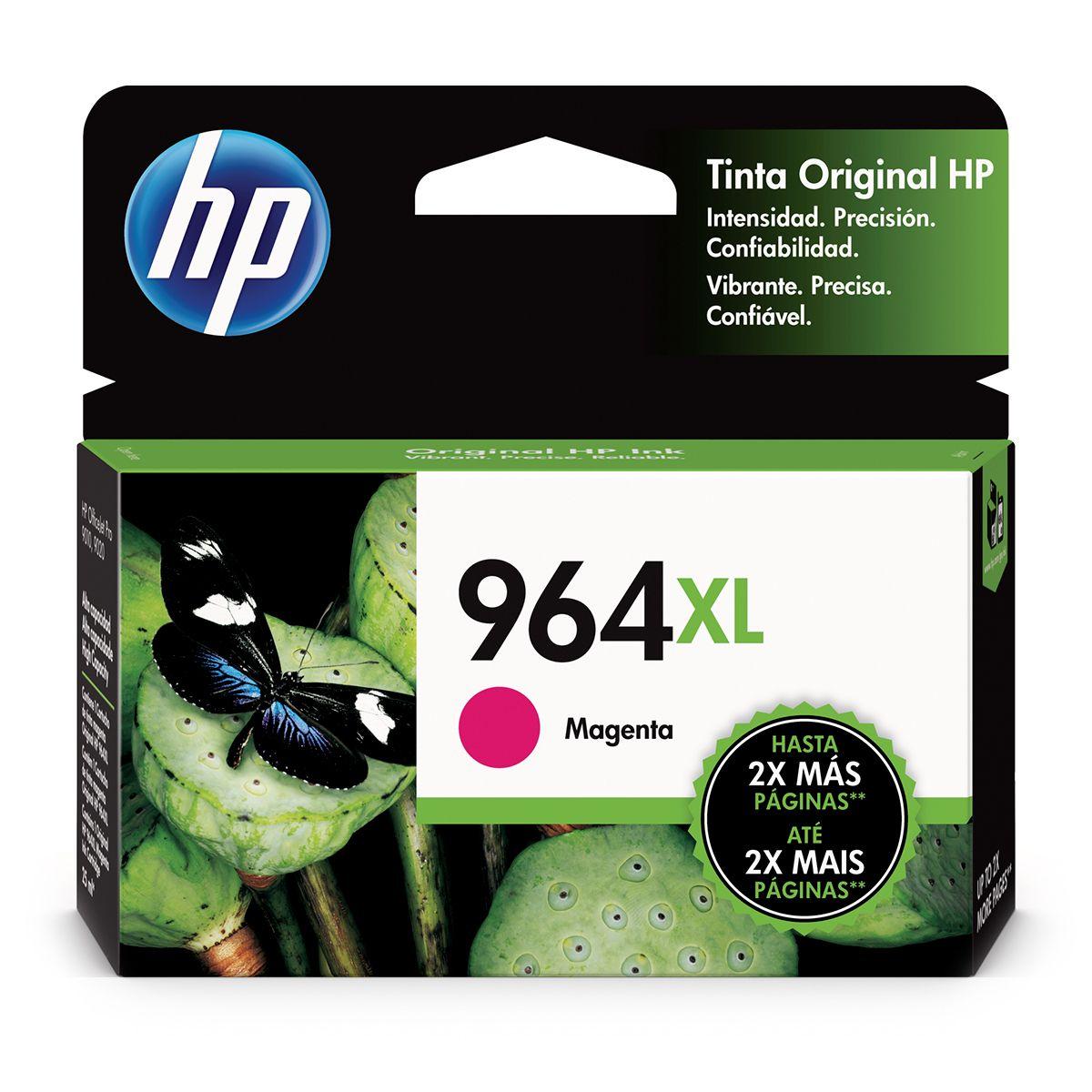 HP Tinta 964XL, Magenta, Alto Rendimiento, 3JA55AL ORIGINAL-0