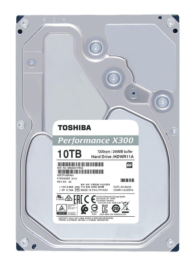 TOSHIBA Disco Duro Interno 10TB X300 3.5″ Sata HDWR11AXZSTA-2