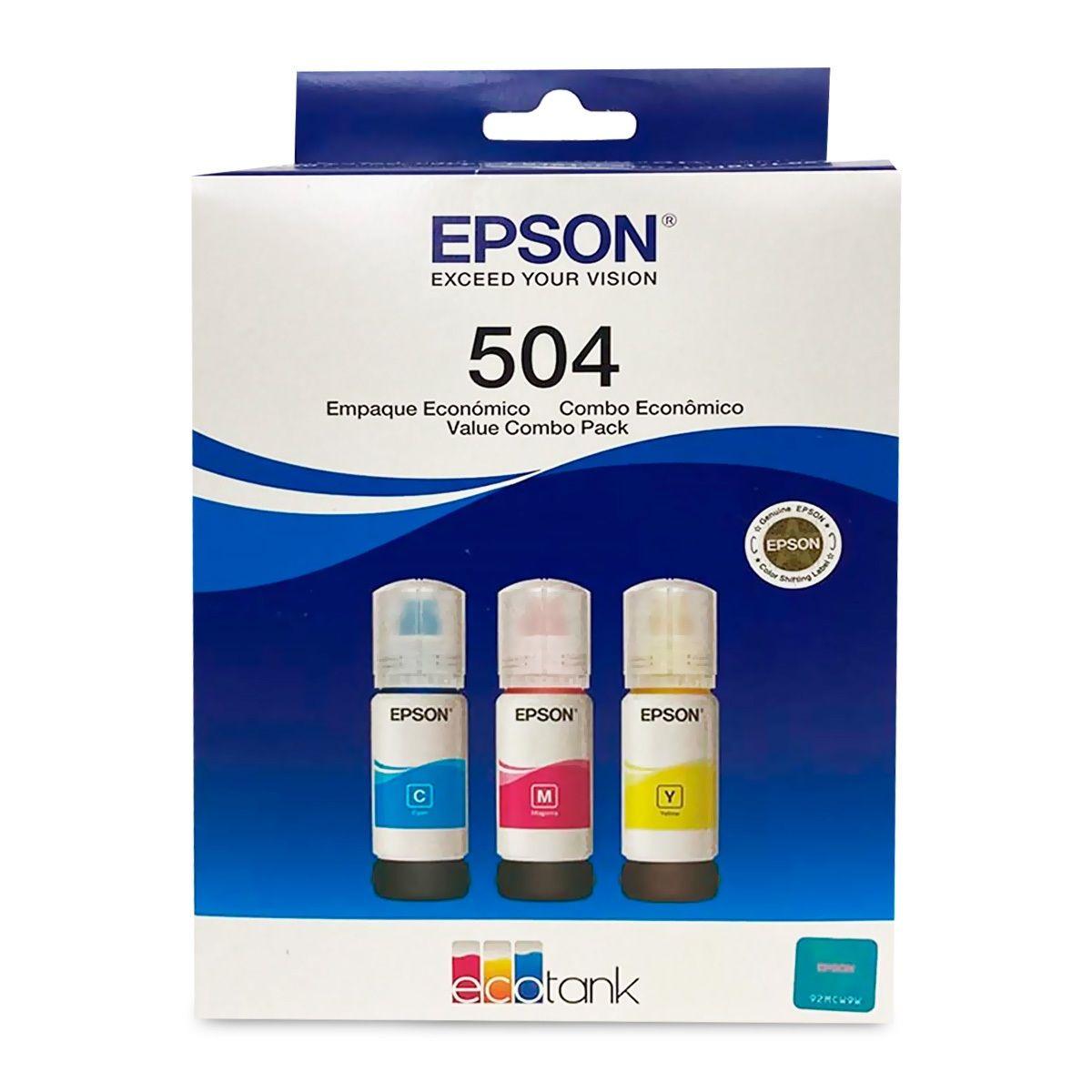 Epson Pack 3 Tintas de Colores T504, T504520-3P-PACK-0