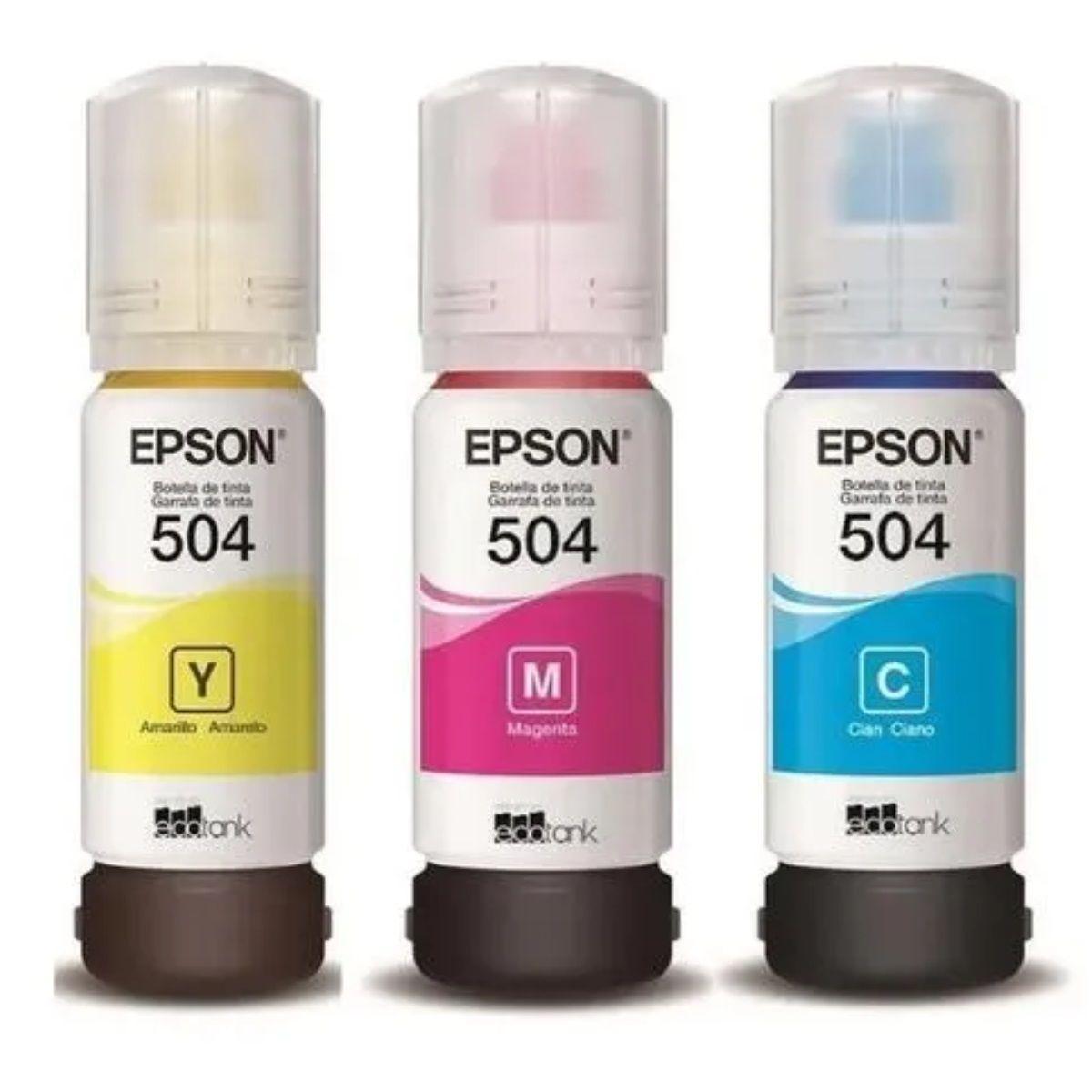 Epson Pack 3 Tintas de Colores T504, T504520-3P-PACK-5