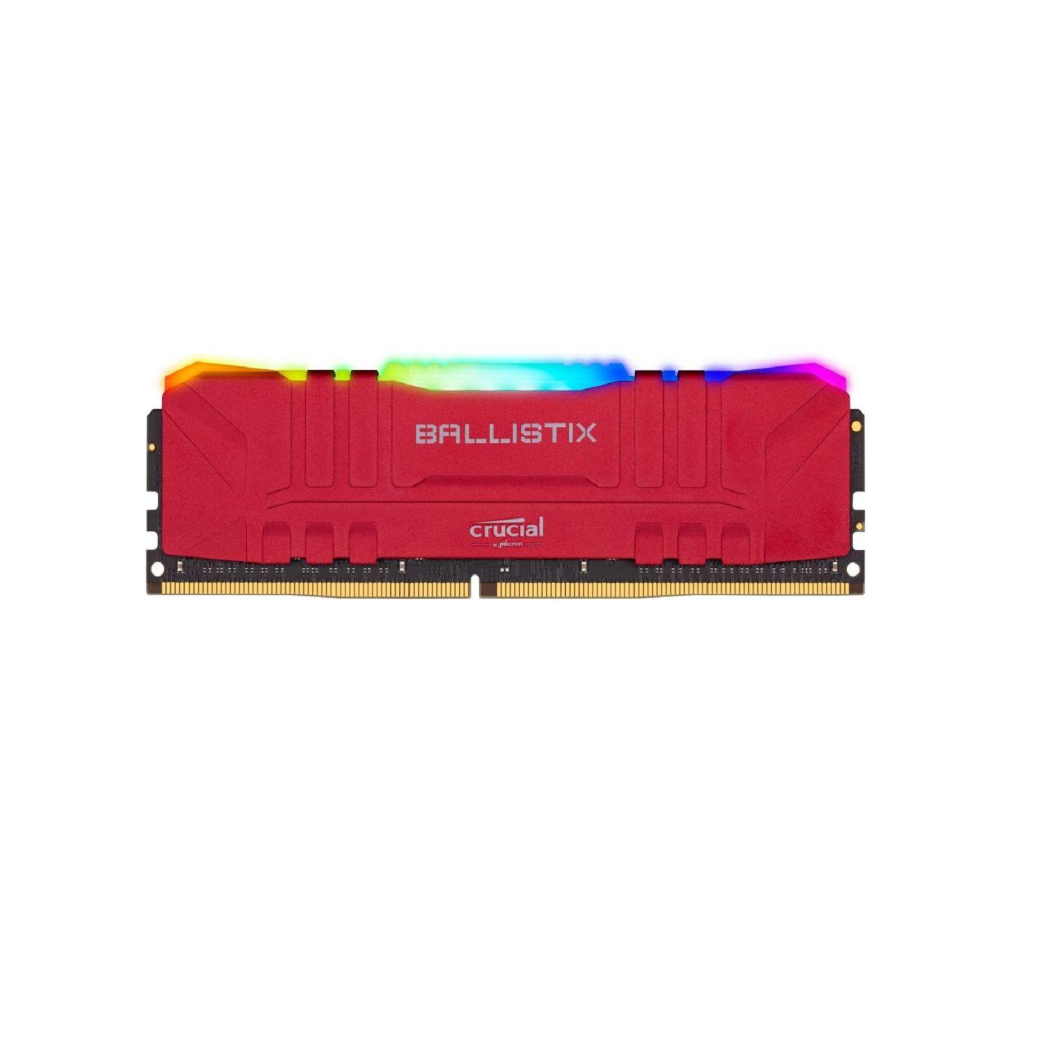 Ballistix Memoria Gamer Ram Para Pc 8gb Ddr4 3200 Red Rgb-0