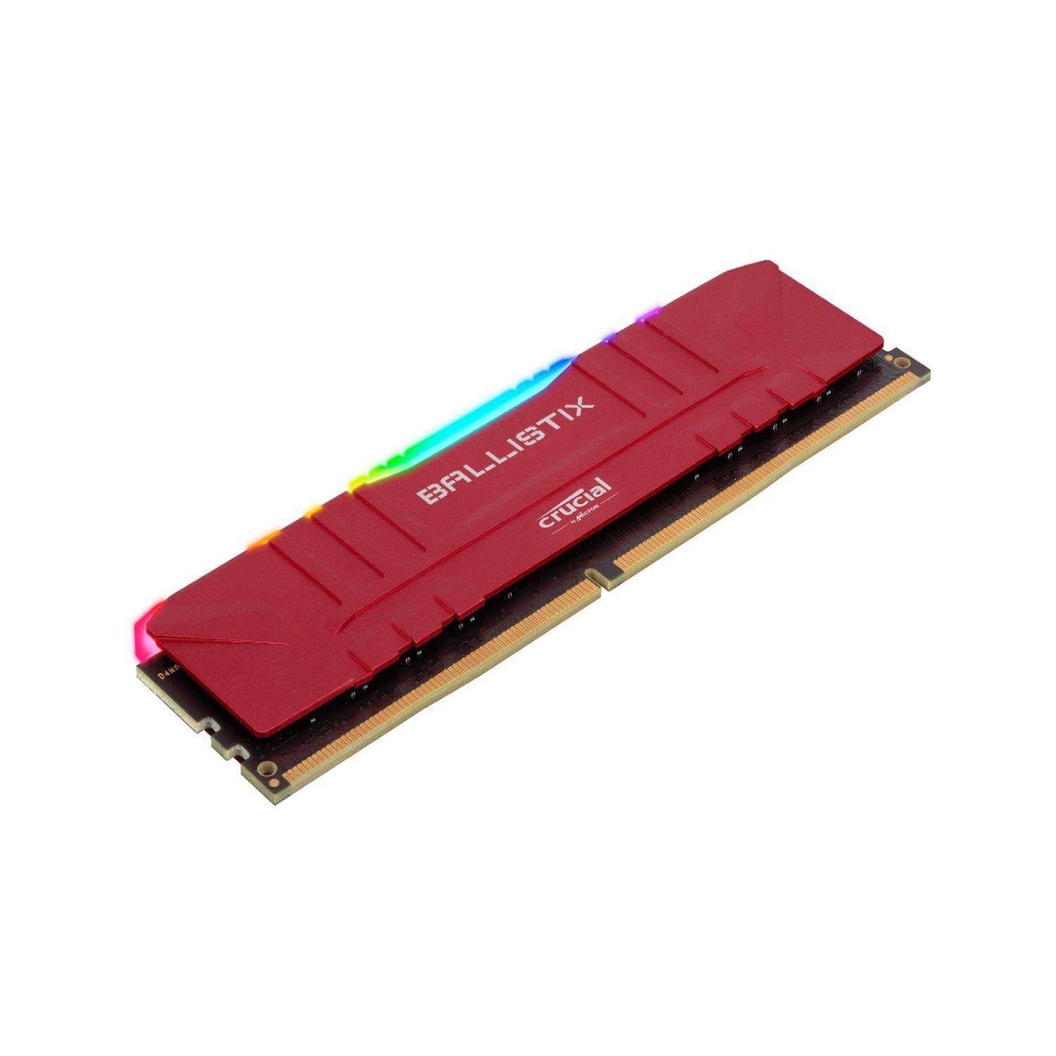 Ballistix Memoria Gamer Ram Para Pc 8gb Ddr4 3200 Red Rgb-1