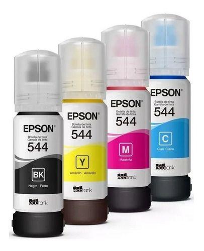 Pack 4 Tintas Epson Original T544 L110 / L3110 /l3150 /l5190-0