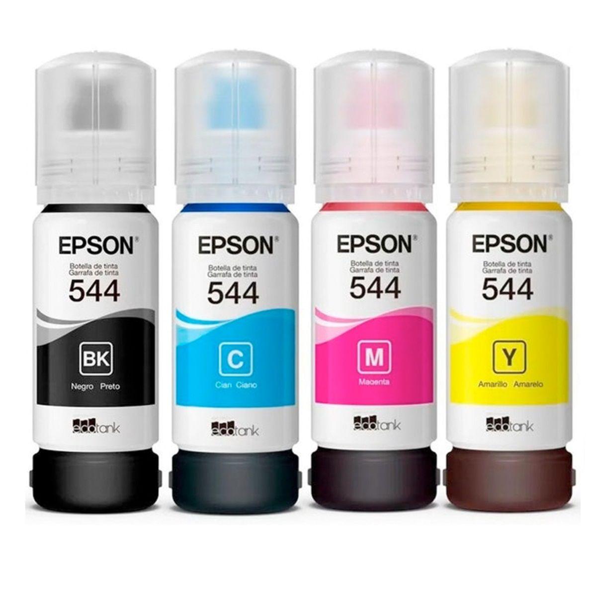 Pack 4 Tintas Epson Original T544 L110 / L3110 /l3150 /l5190-2