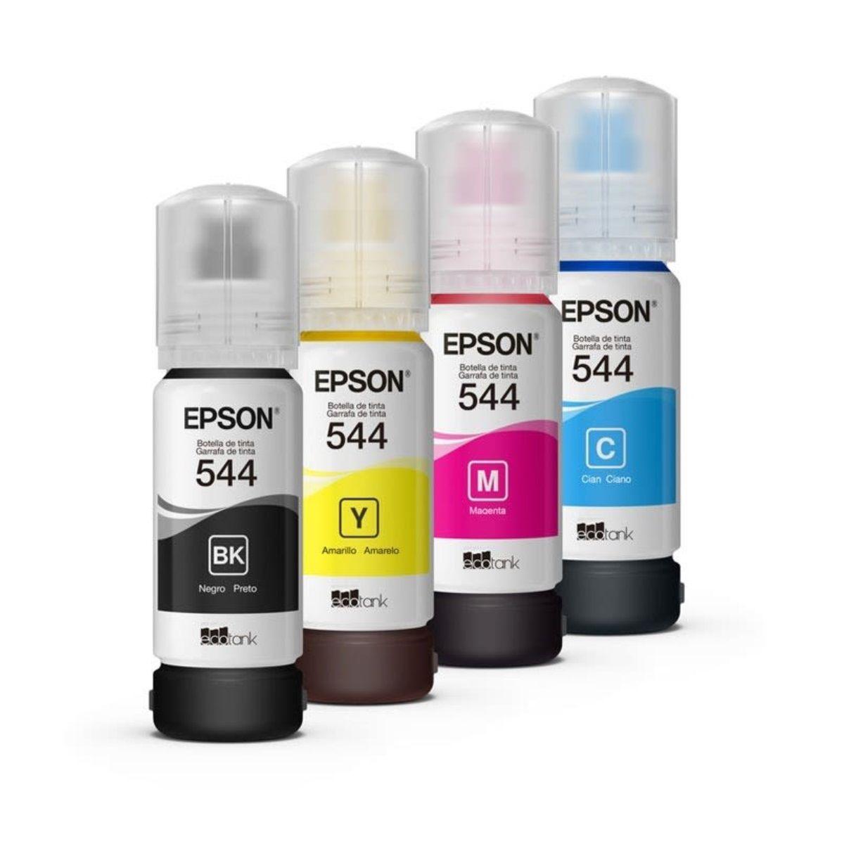 Pack 4 Tintas Epson Original T544 L110 / L3110 /l3150 /l5190-5