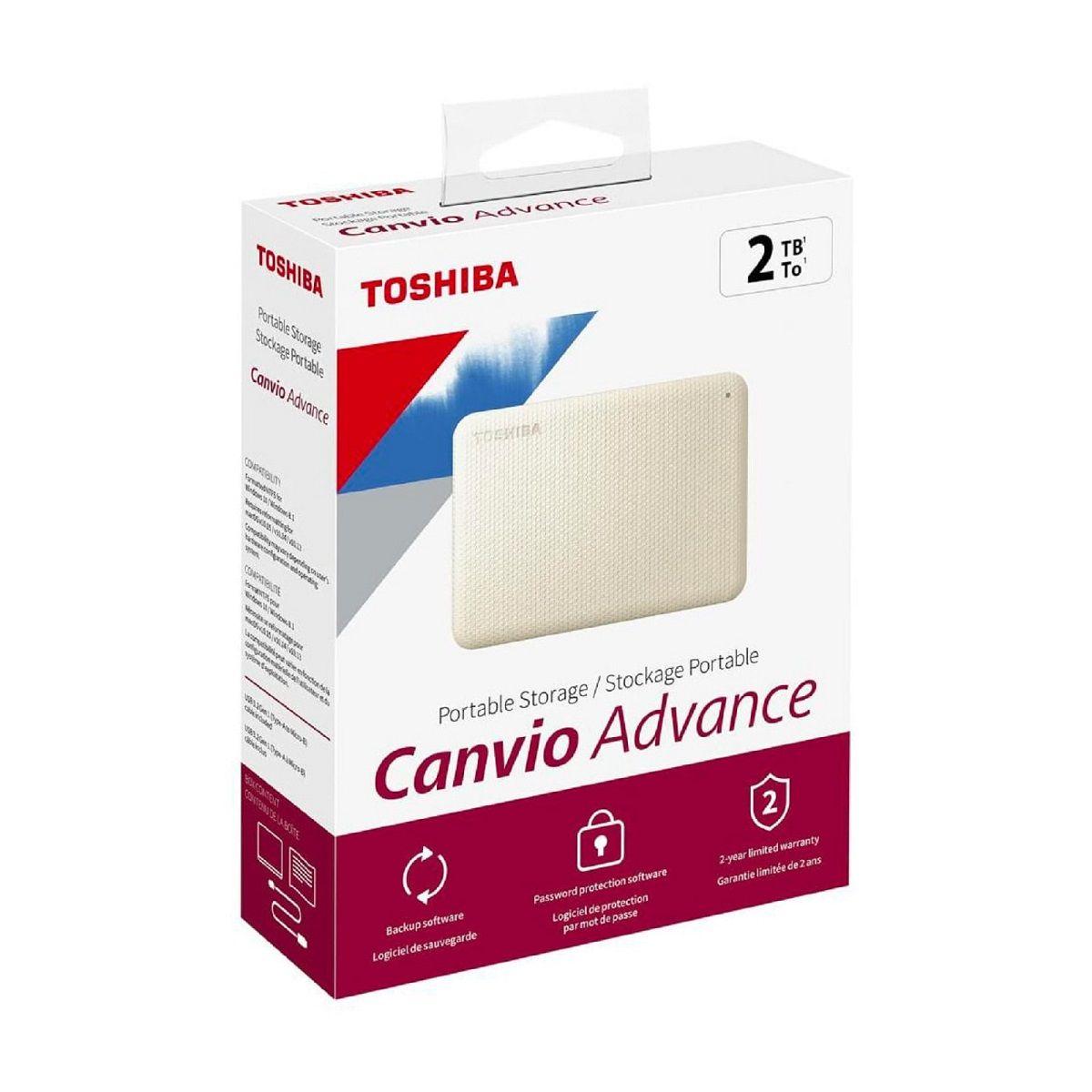 Disco Duro Externo Toshiba 1tb Canvio Advance Blanco-4