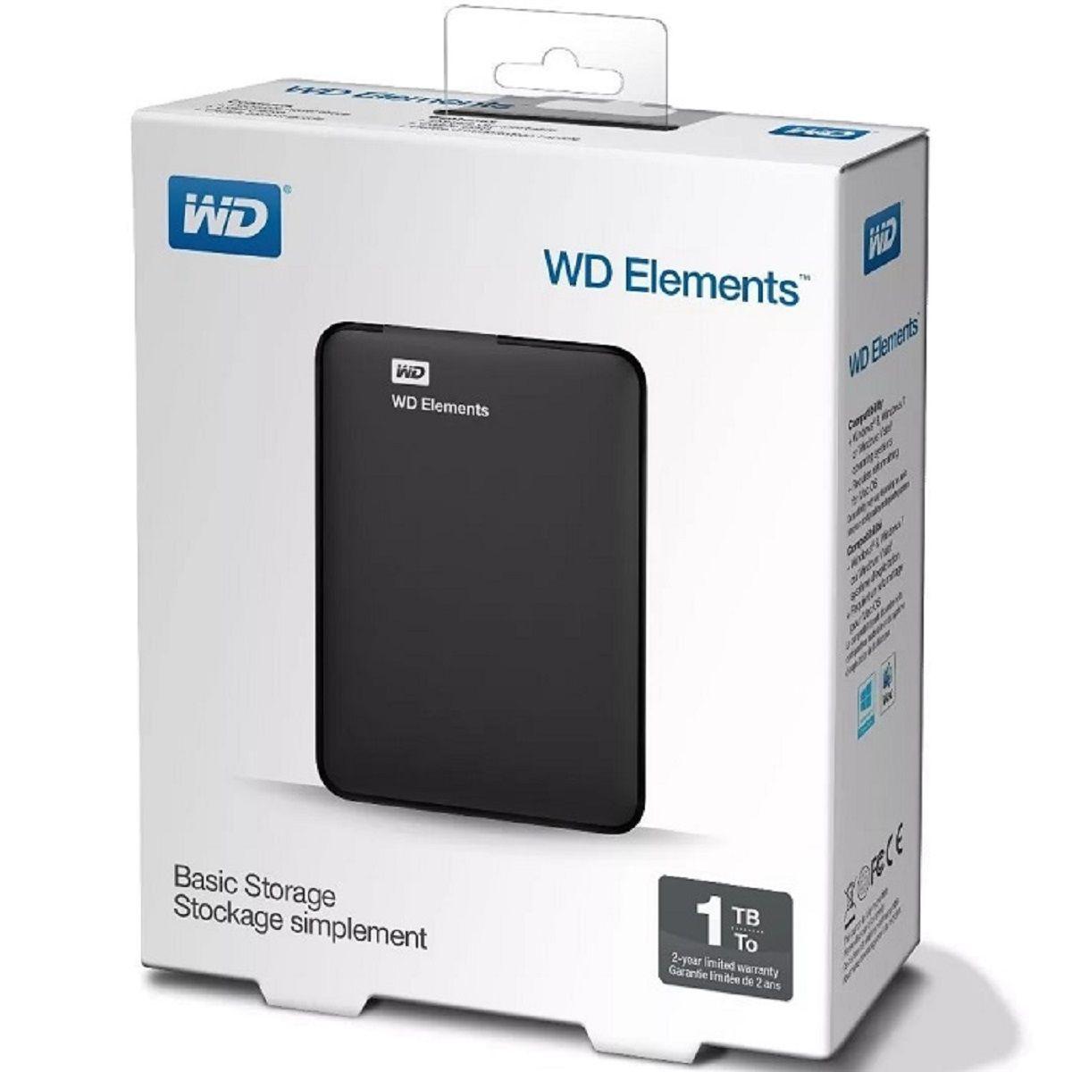 Disco Duro Externo 1tb Wd Elements Original Nuevos Sellados-0