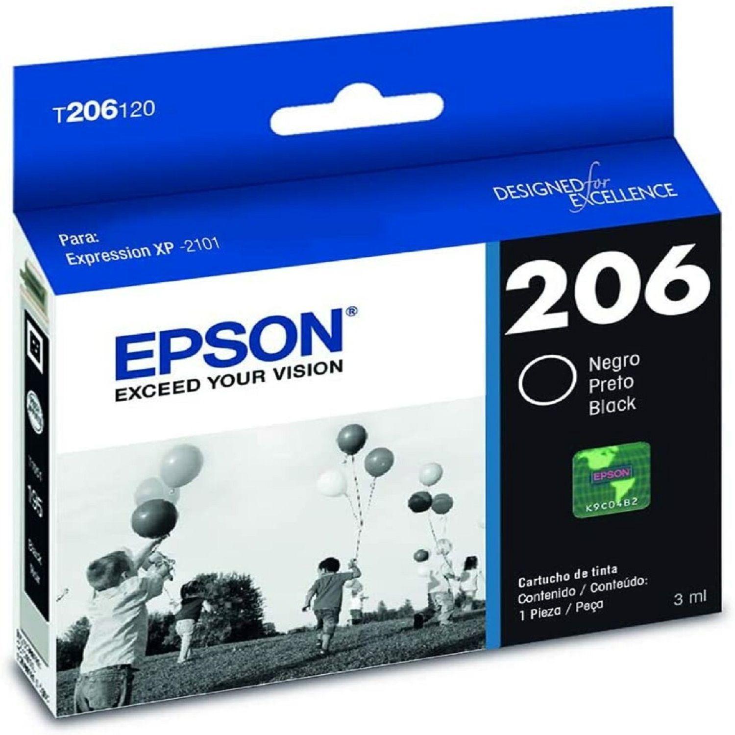Epson Tinta 206 Original Negro T206120-al Xp-2101-1