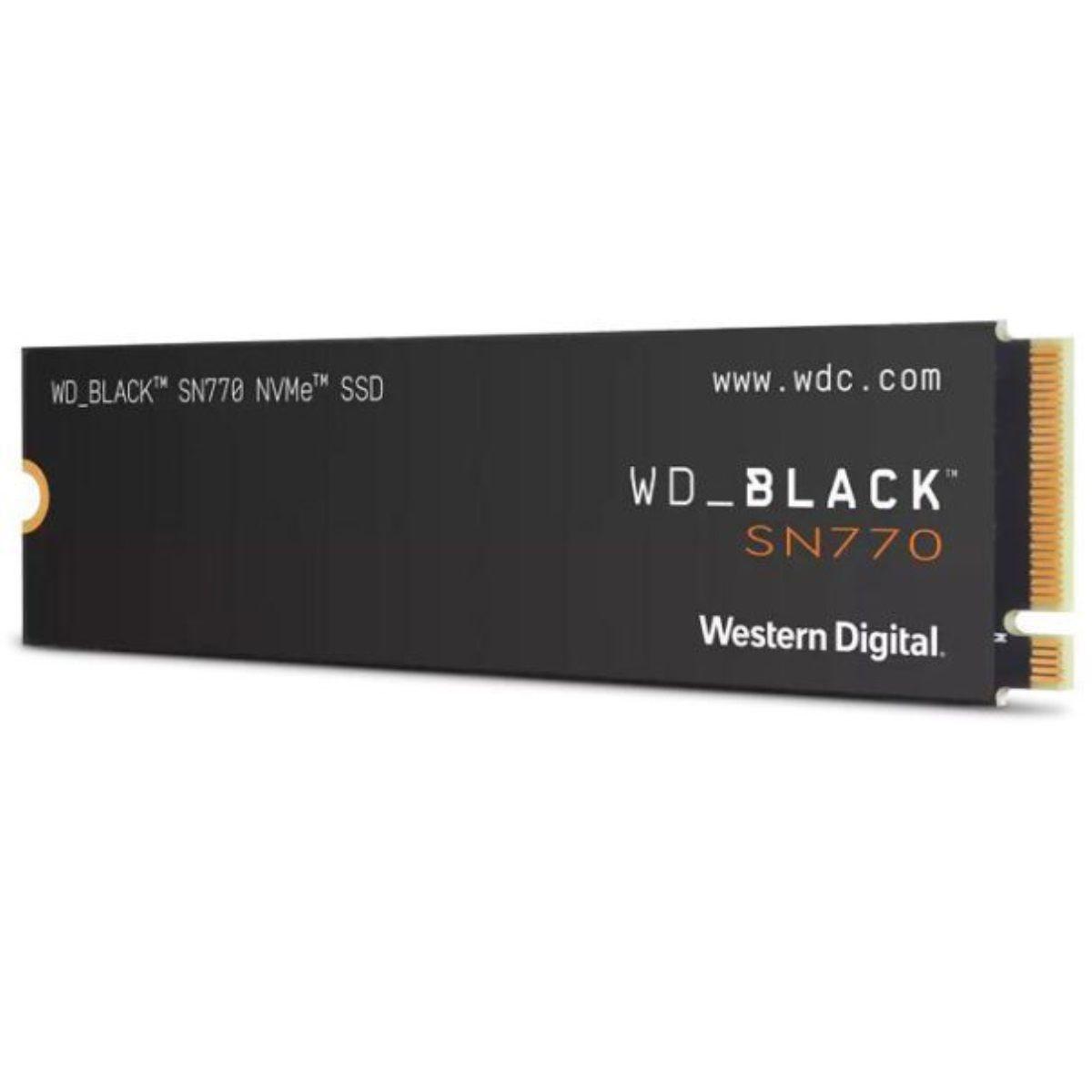 WD SSD 1TB, Black, SN770 R5150 W4900 NVMe M.2 WDS100T3X0E Western