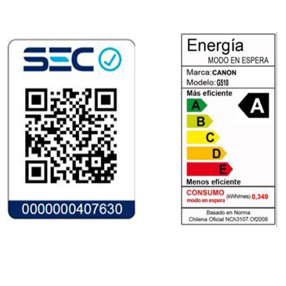 Canon Impresora Pixma G510 Tinta Continua WiFi 4621C004-2