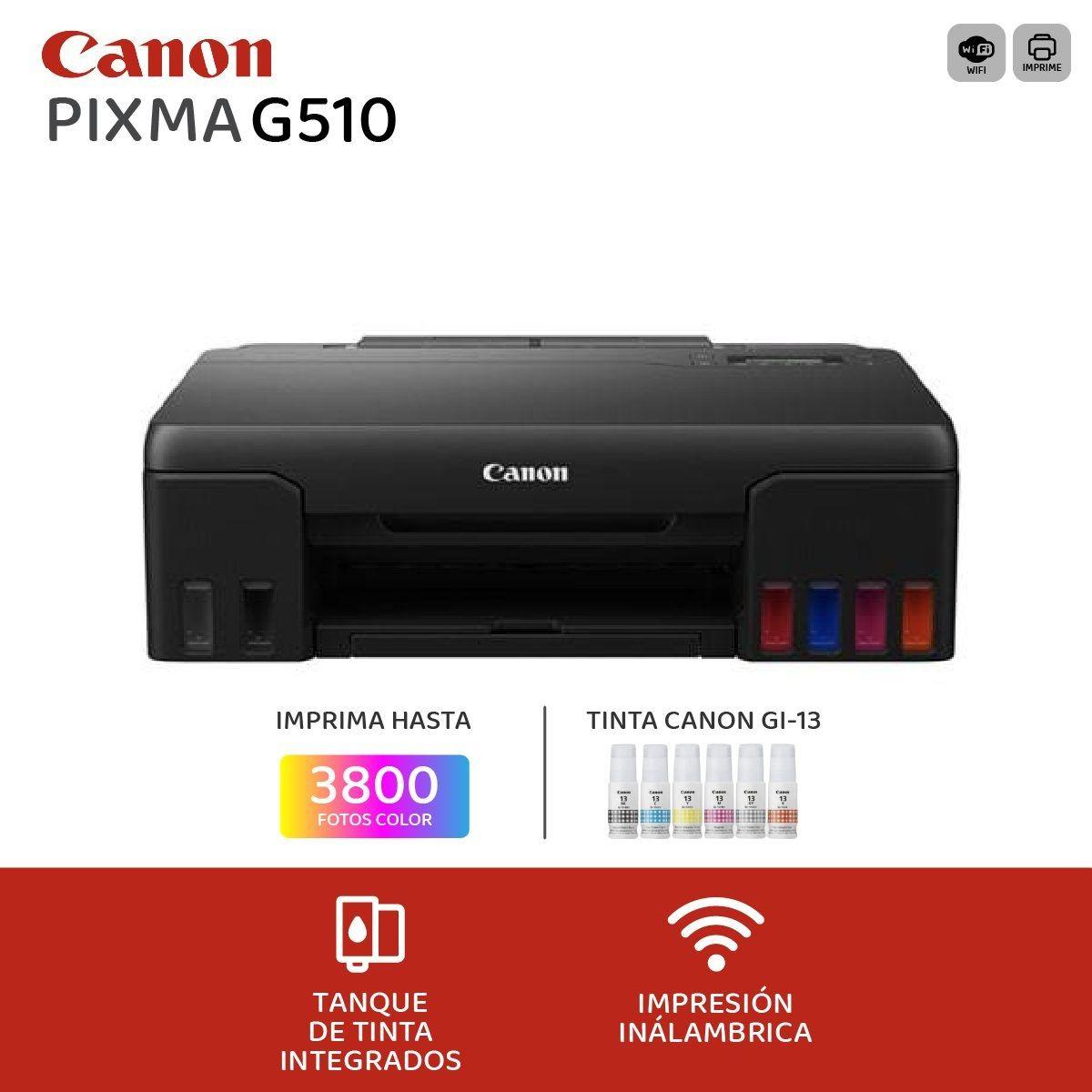 Canon Impresora Pixma G510 Tinta Continua WiFi 4621C004-3