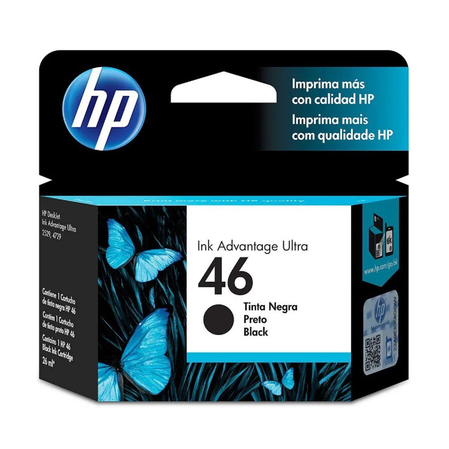 HP Tinta 46, Negro, CZ637AL Original-1