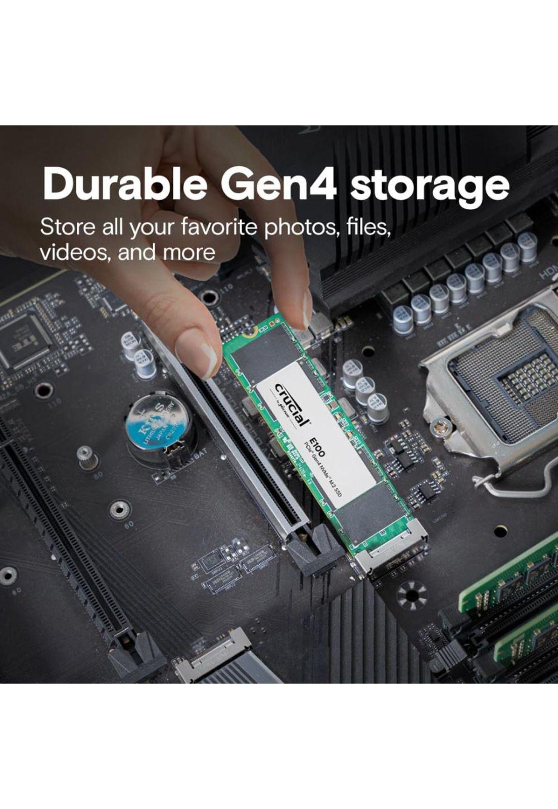 CRUCIAL SSD E100 1TB PCIE GEN4 2280 NVME M.2-2