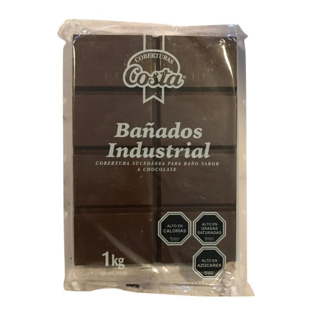 Cobertura Chocolate Bañados Industrial Barra Costa 1 Kg-0