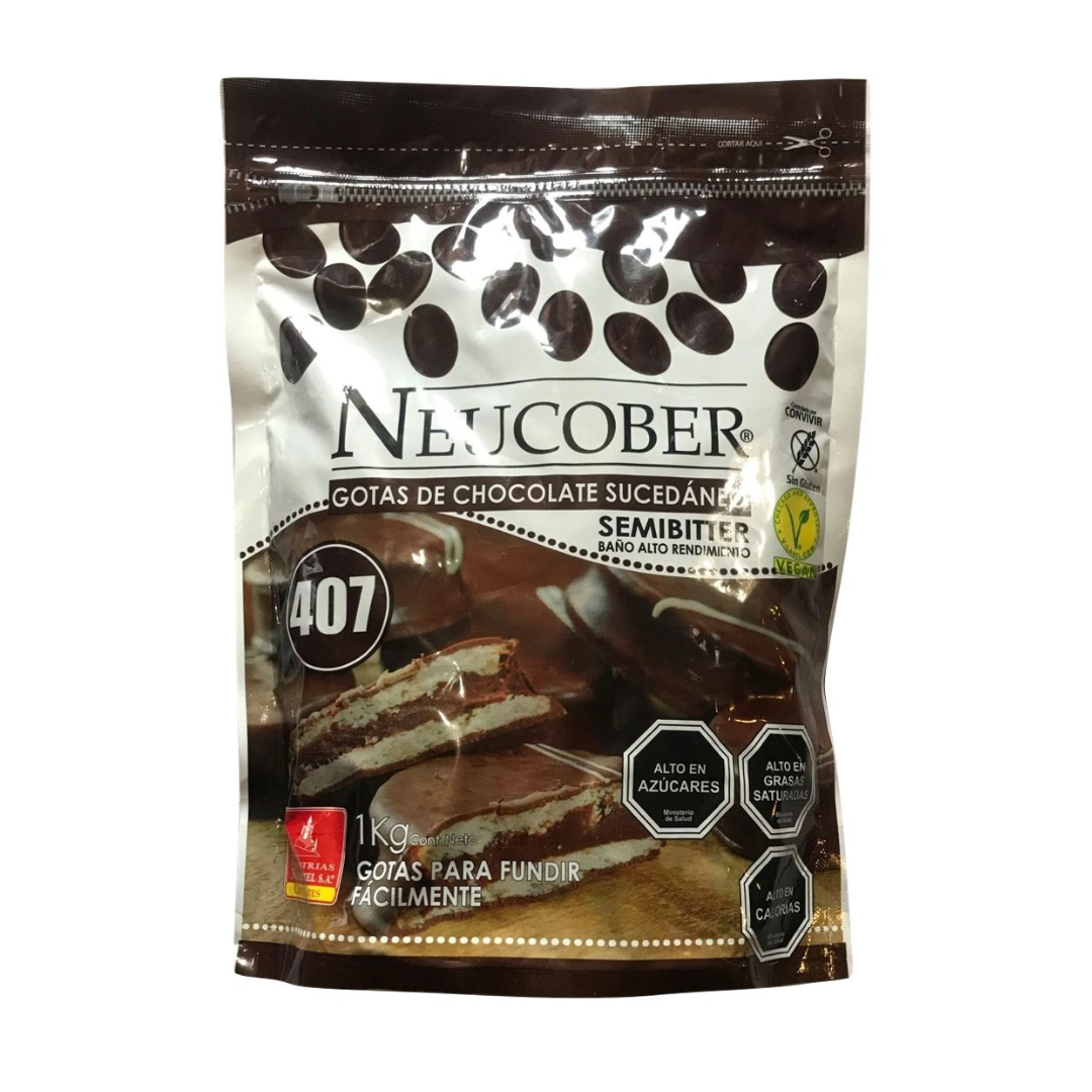 Cobertura Chocolate 407 Alto Rendimiento Neucober 1 Kg-0