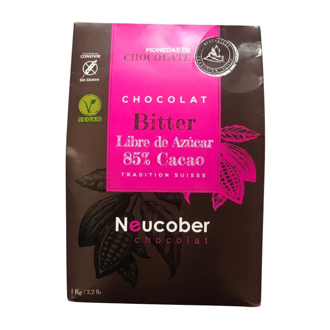 Chocolate Bitter 85% Cacao Sin Azúcar Neucober 1 Kg-0