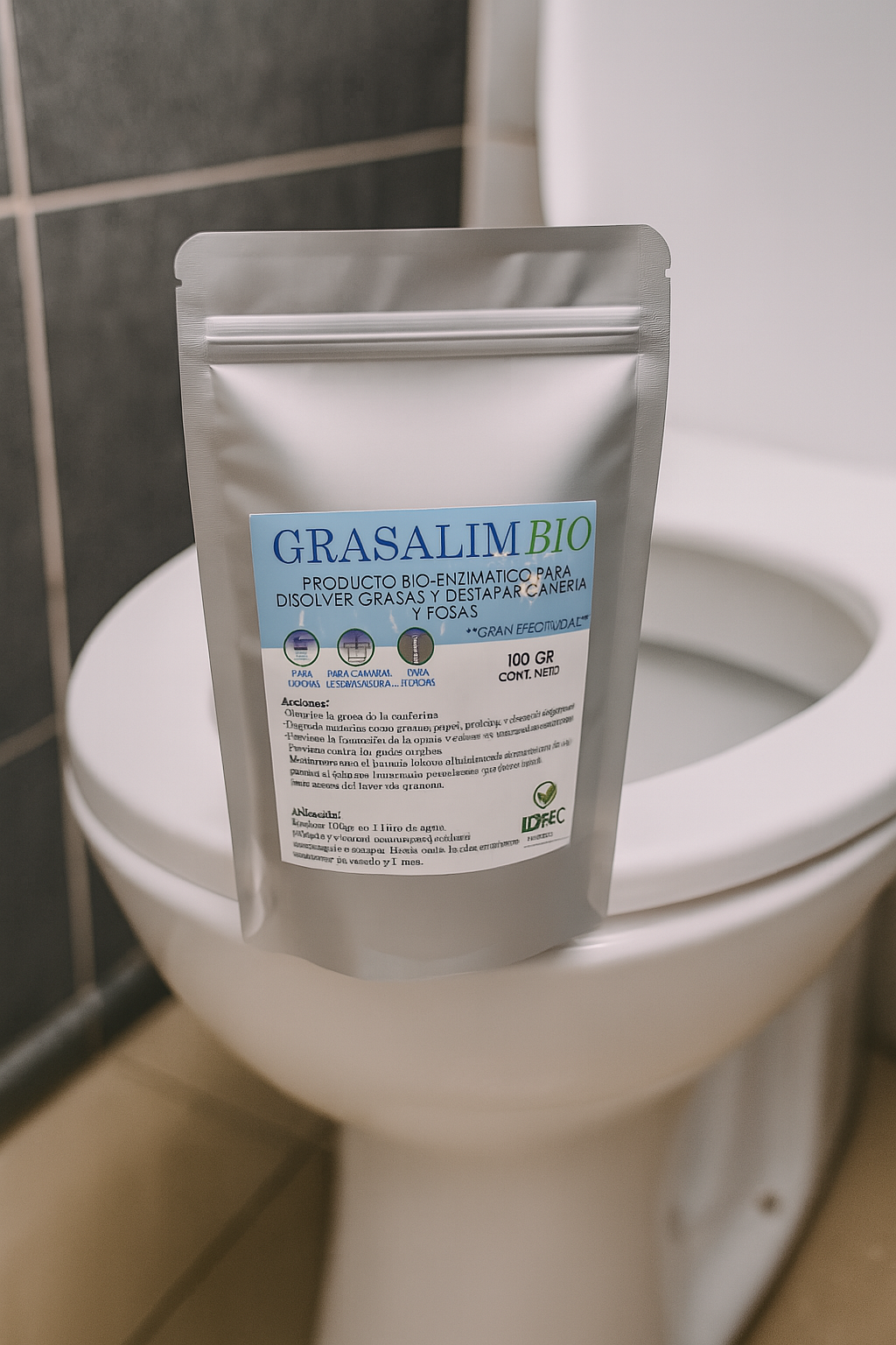 grasalimbio Disuelve Grasas Cámara Desgrasadora Fosas Sépticas destapa cañerías 100 Gr-3