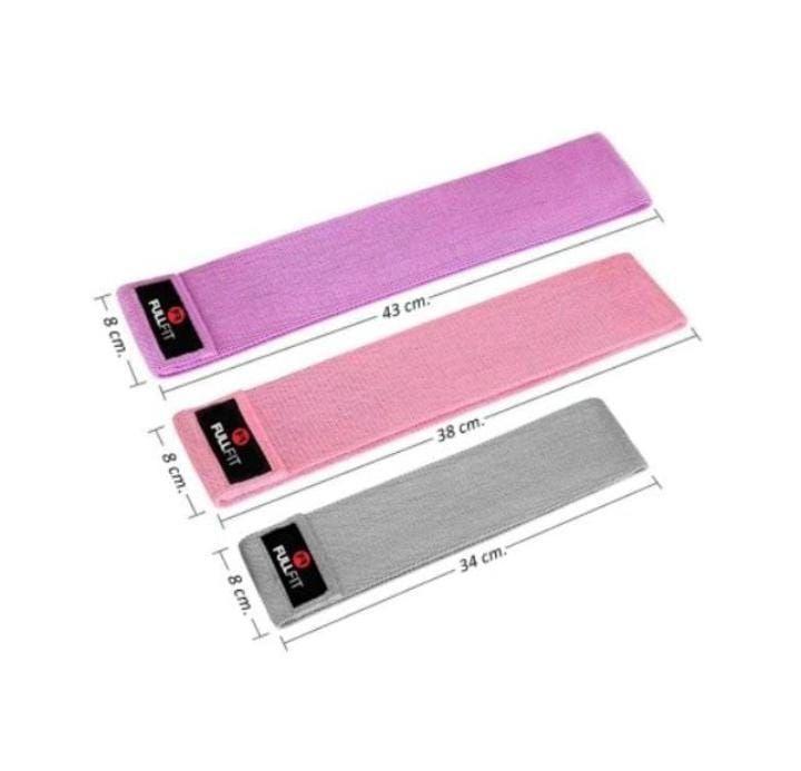 Set 3 bandas elasticas glute band 3 niveles de resistencia FULLFIT-1