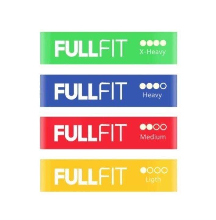 Set 4 bandas elasticas de resistencia FULLFIT-0