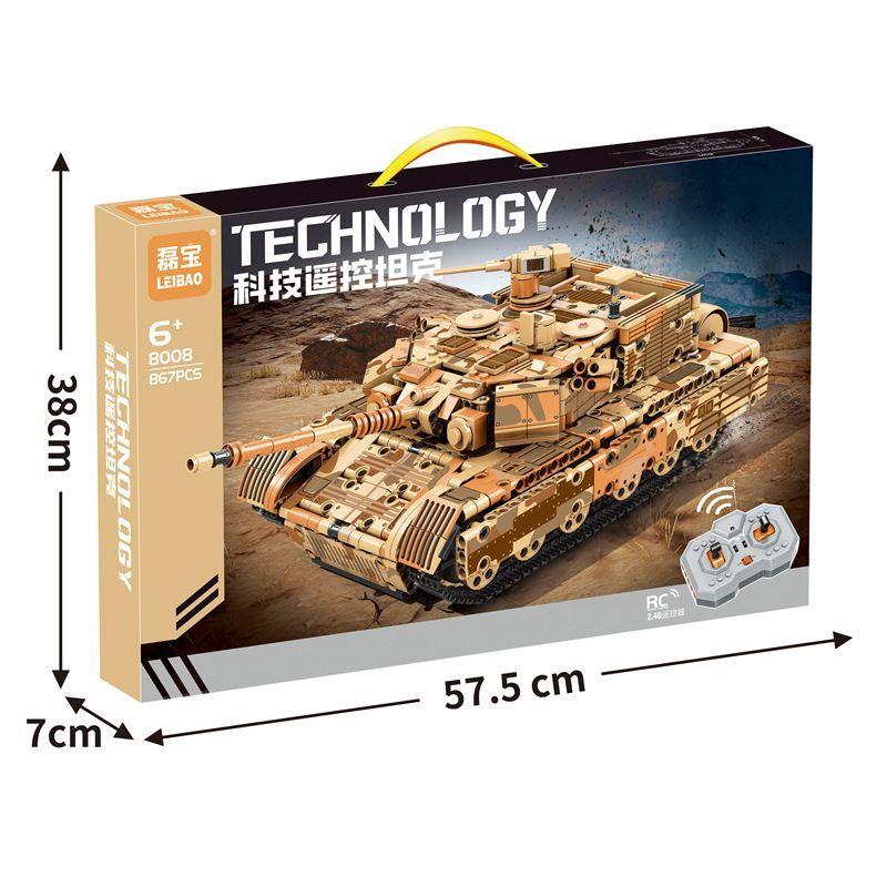 Tanque Militar +control Remoto 867pcs(bloques De Construcción)-3
