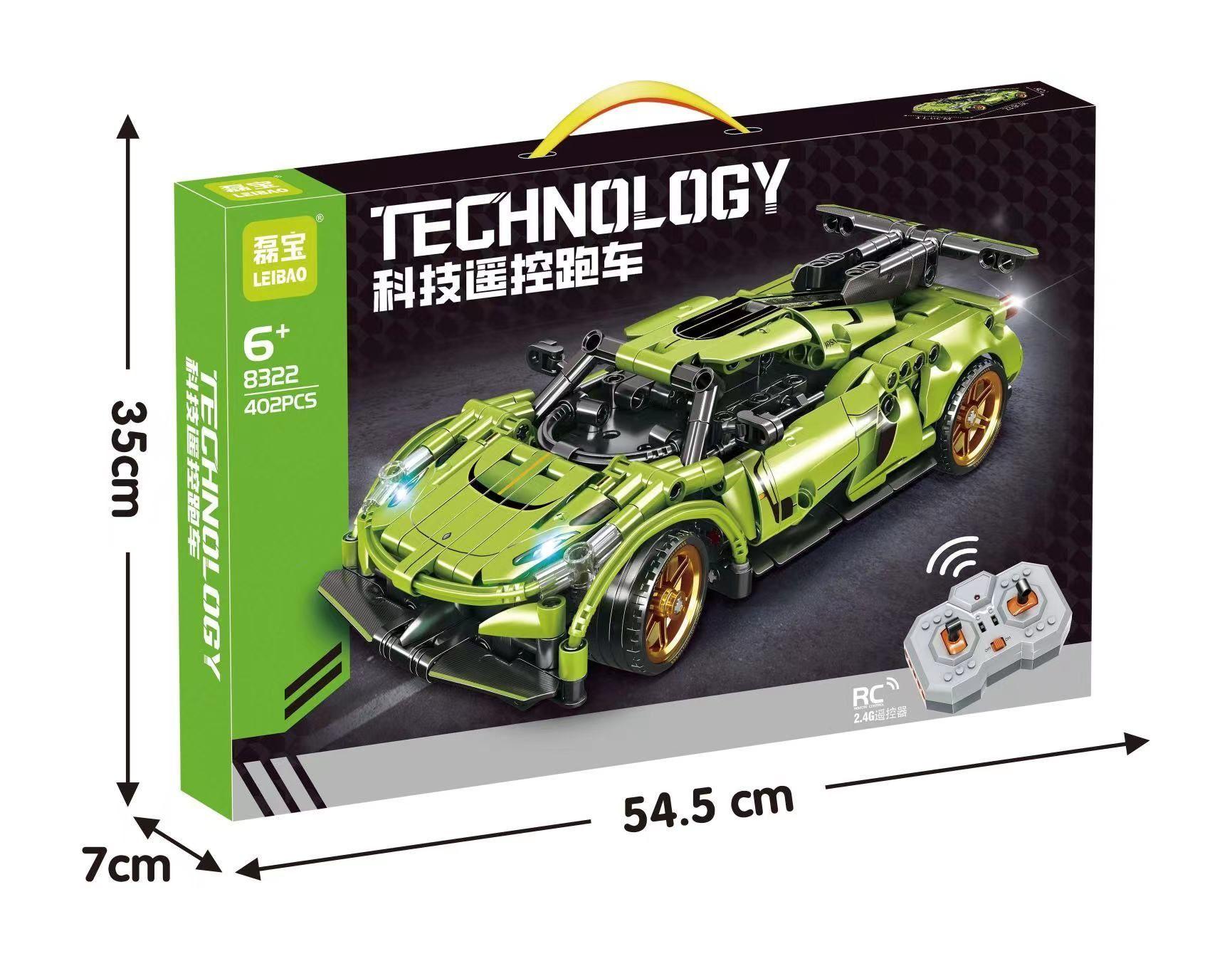 Auto Deportivo +control Remoto 402pcs(bloques De Construcción)-2