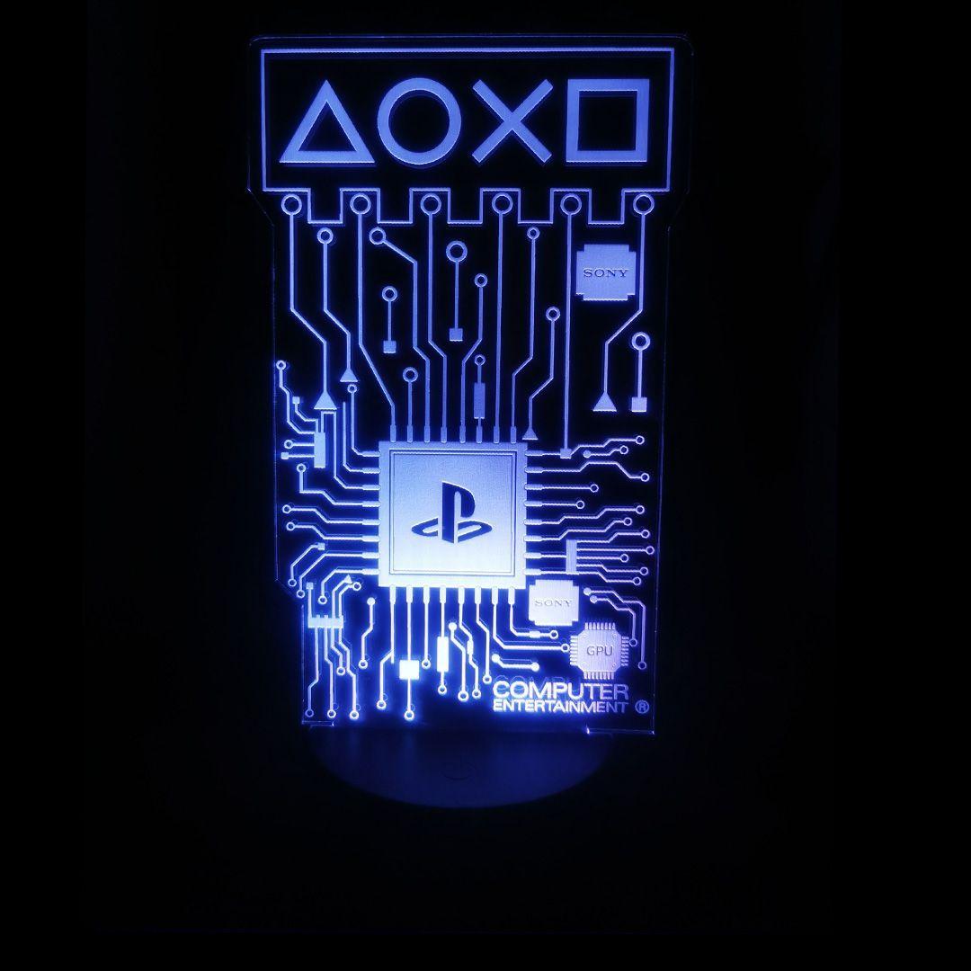 Lámpara Led 3d Playstation + Control Remoto -2