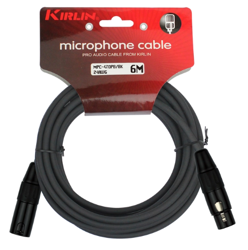 Cable Xlr Balanceado 6m Kirlin Conectores Nickel Libre De Ruido-0
