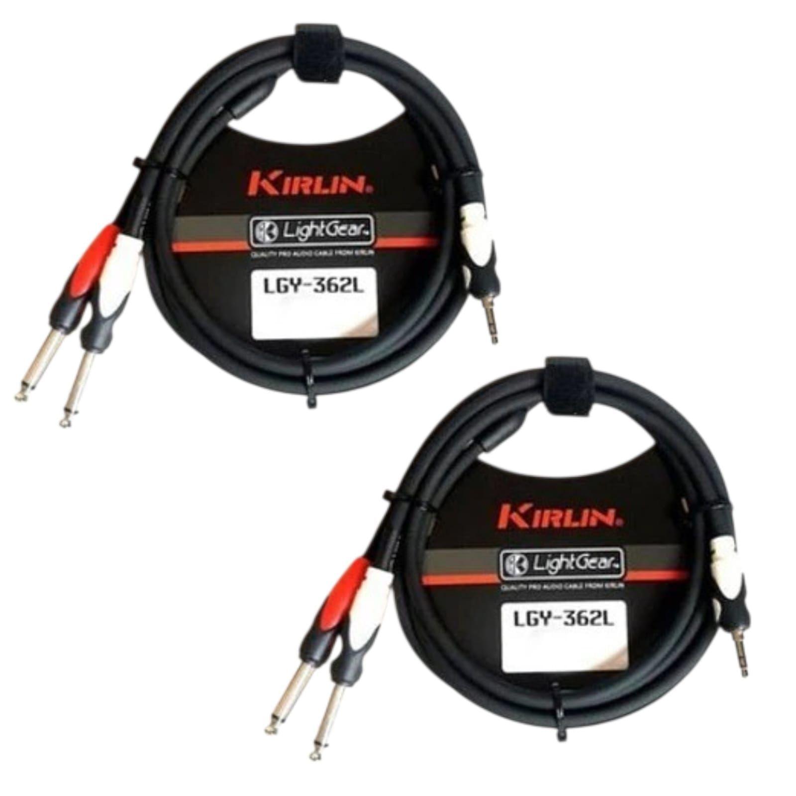 Pack de Cables De Audio Plug jack 3 5 estereo A 2 Plug jack 6 3 Mono 2MT-0