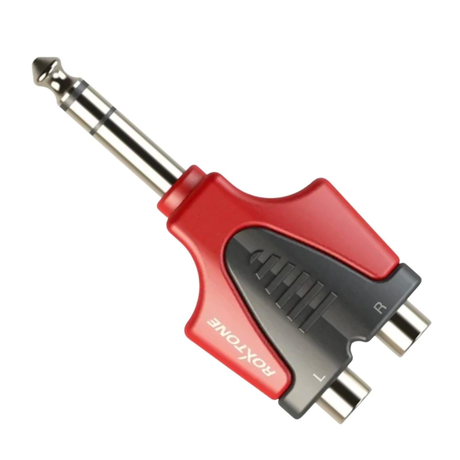 ADAPTADORES ROXTONE RPAN335 1 6 3mm PLUG MONO A 2 RCA FEMALE-3
