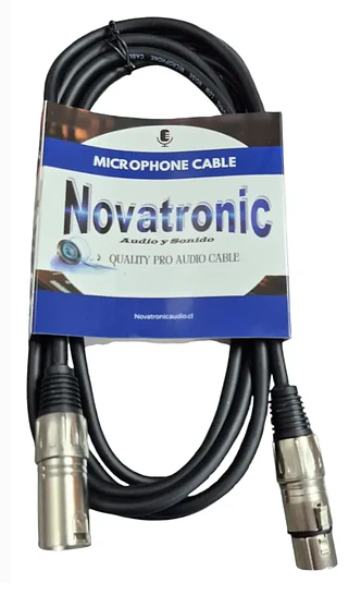 Cable de microfono xlr 3mt Novatronic-2