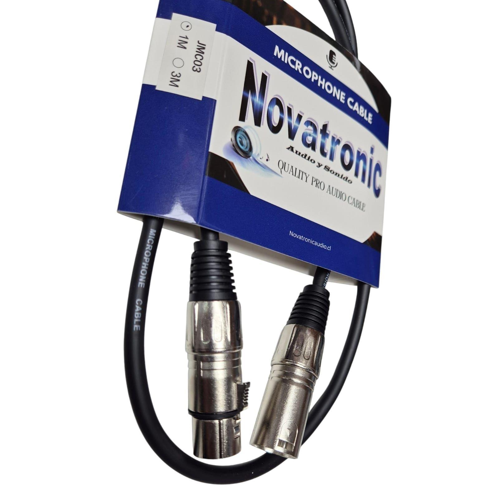 Cable De Microfono Xlr 1 Mt NOVATRONIC-2