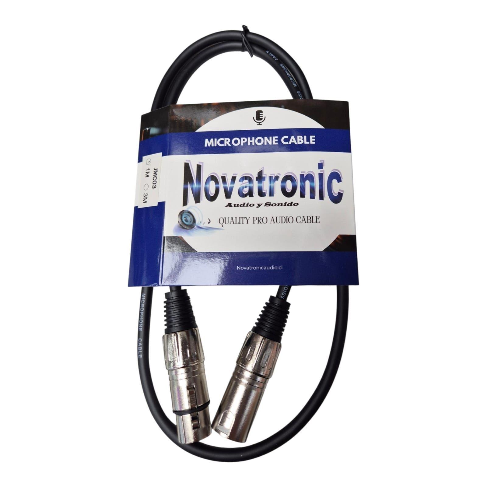 Cable De Microfono Xlr 1 Mt NOVATRONIC-4