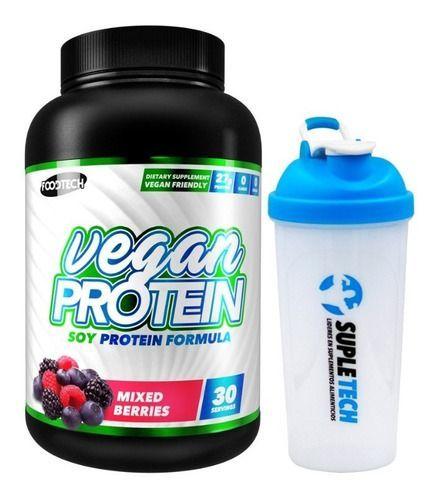 Vegan Protein 2lb - Foodtech + Shaker White-0