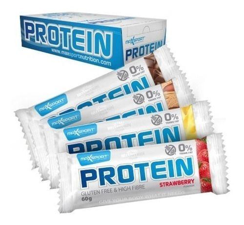 Caja De 24 Barras Protein 60gr. Maxsport -0