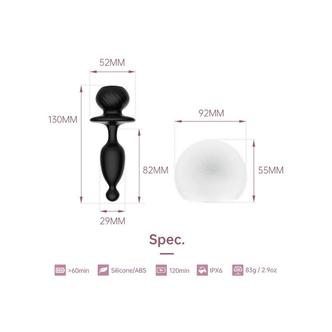 Plug Anal Vibrador Magic Bunny-6