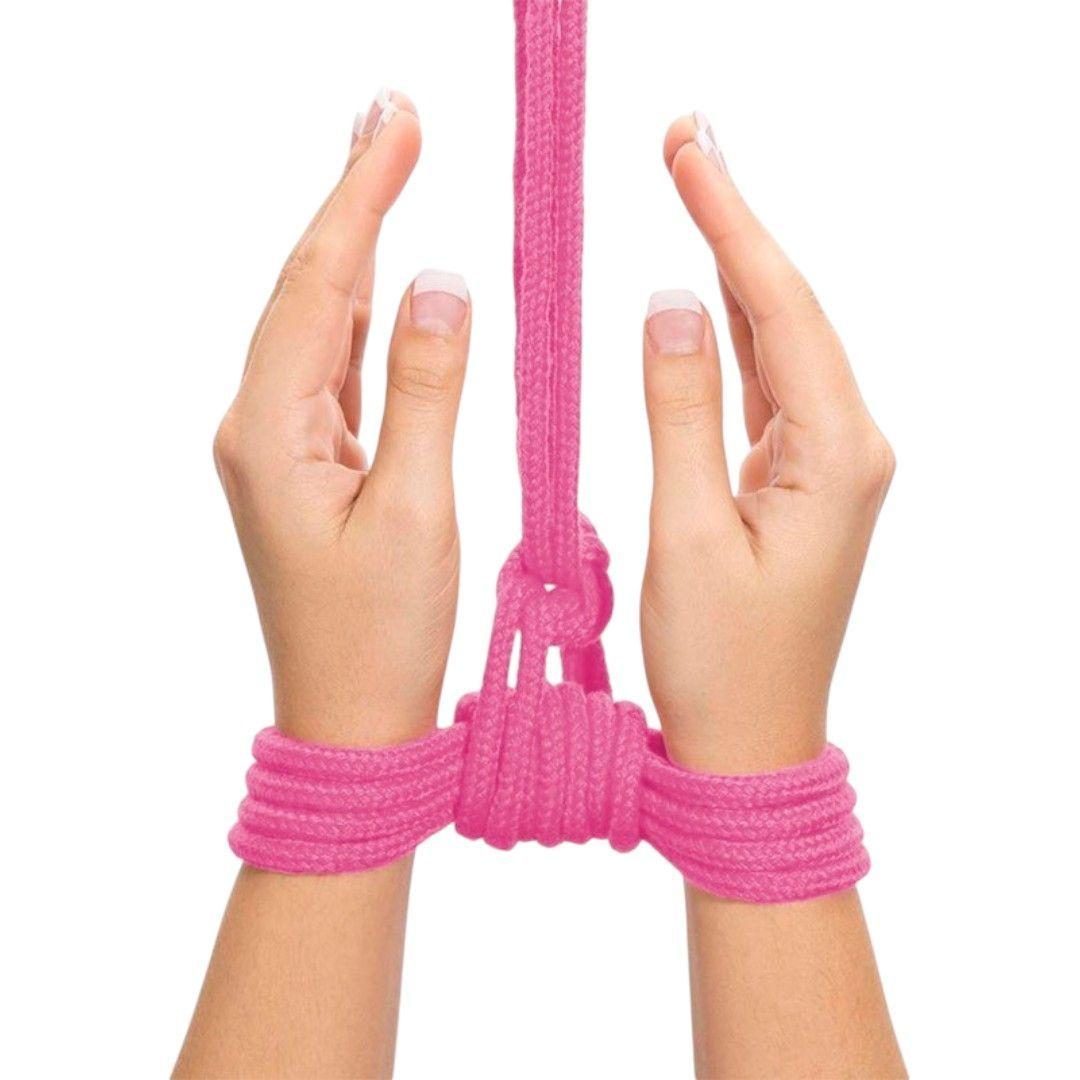 Cuerda de Algodon para BDSM 10 mts Rosa-2