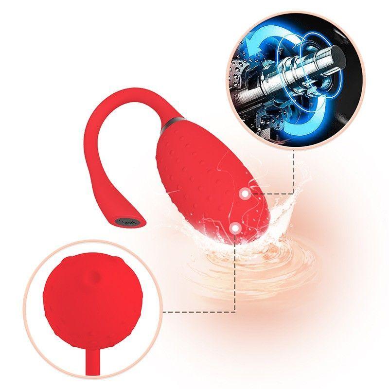 Huevo Vibrador Magic Fugu Rojo Magic Motion-6
