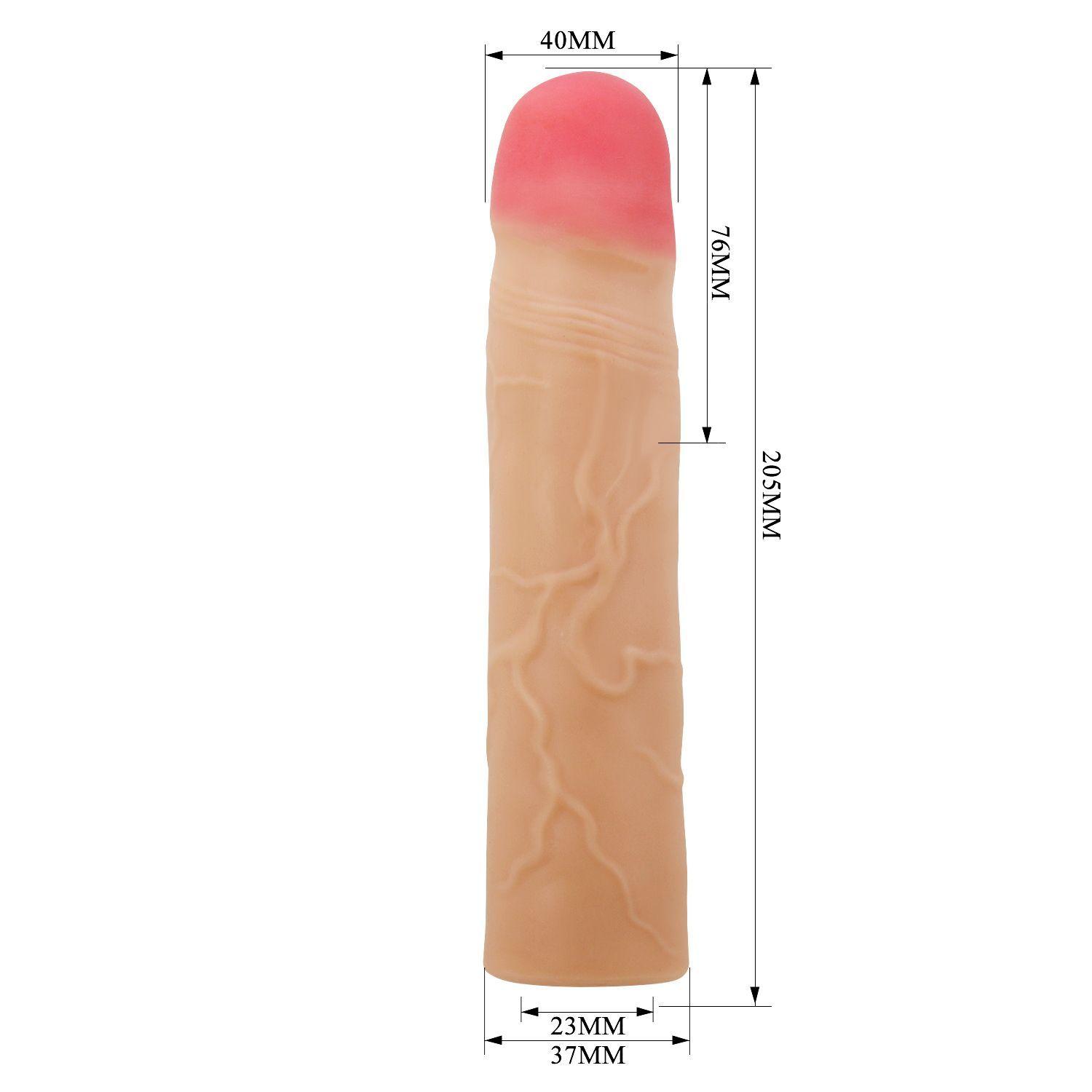 Funda Extensora y Engrosadora de Pene Kylian 19,5 cms-3
