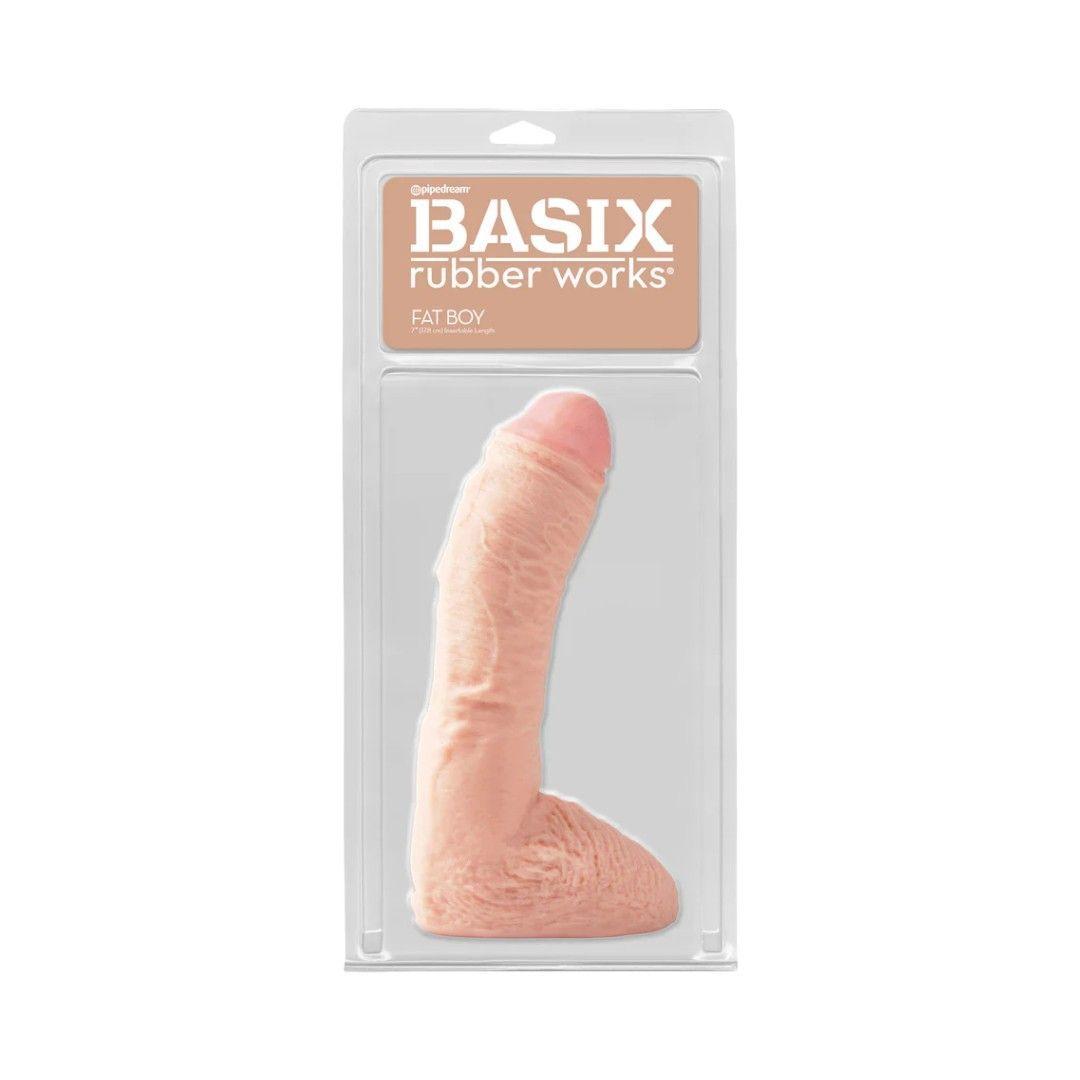Consolador Realístico Basix Fat Boy Piel-1