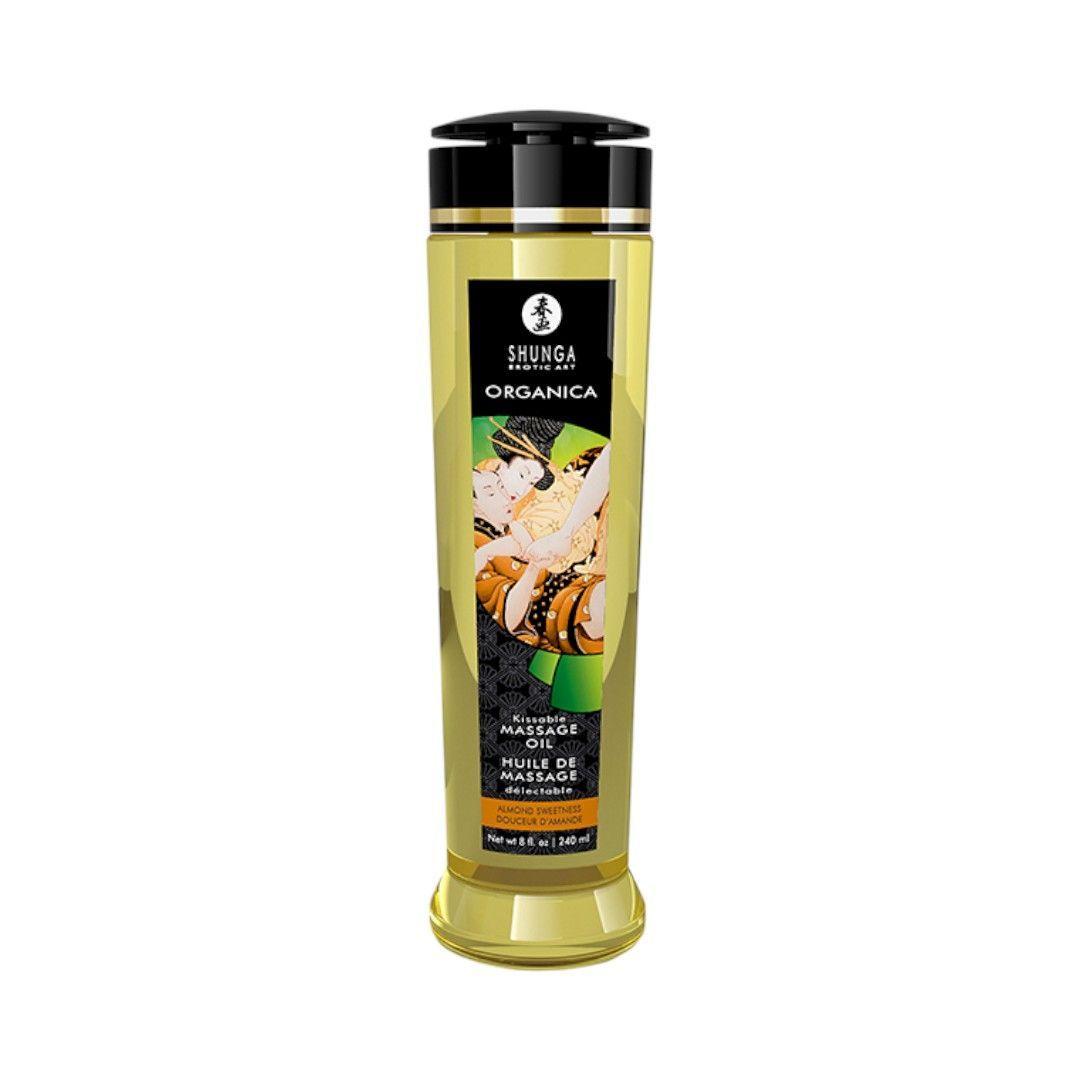 Aceite Orgánico para Masajes Almendras Dulces 240 ml Shunga-1