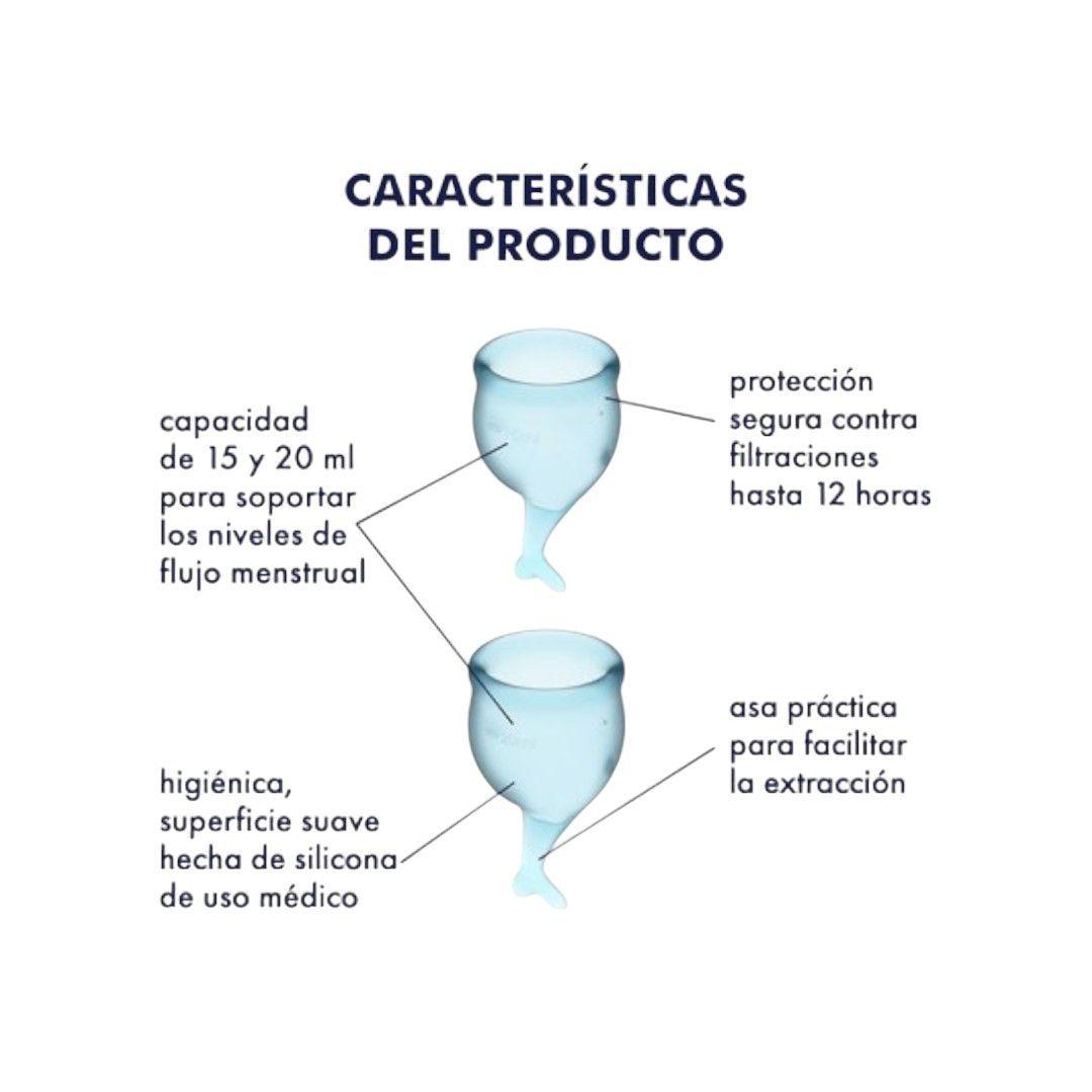  Satisfyer Set de 2 Copitas Menstruales Feel Secure-2