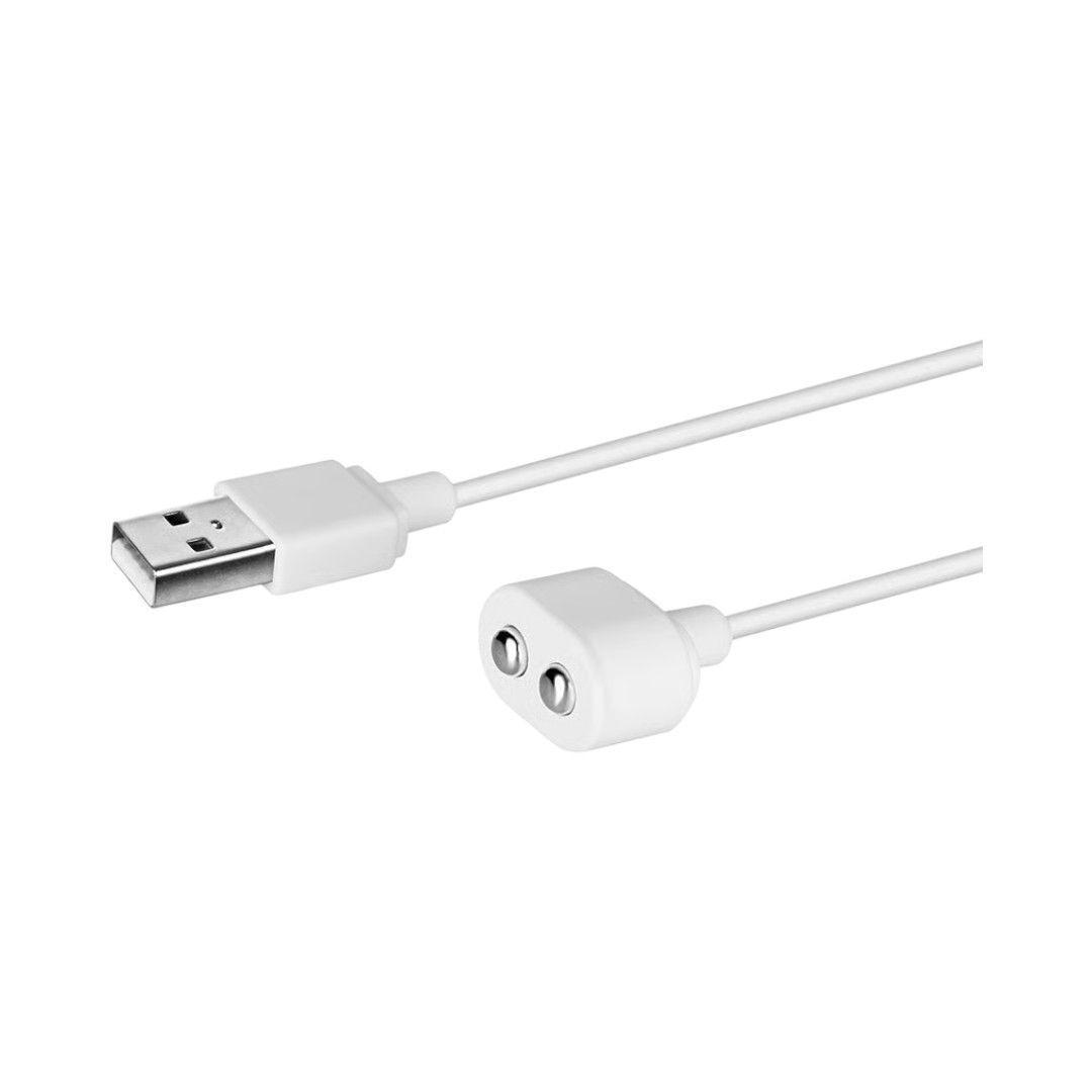 Satisfyer Cable de Carga Magnetico USB Blanco-2