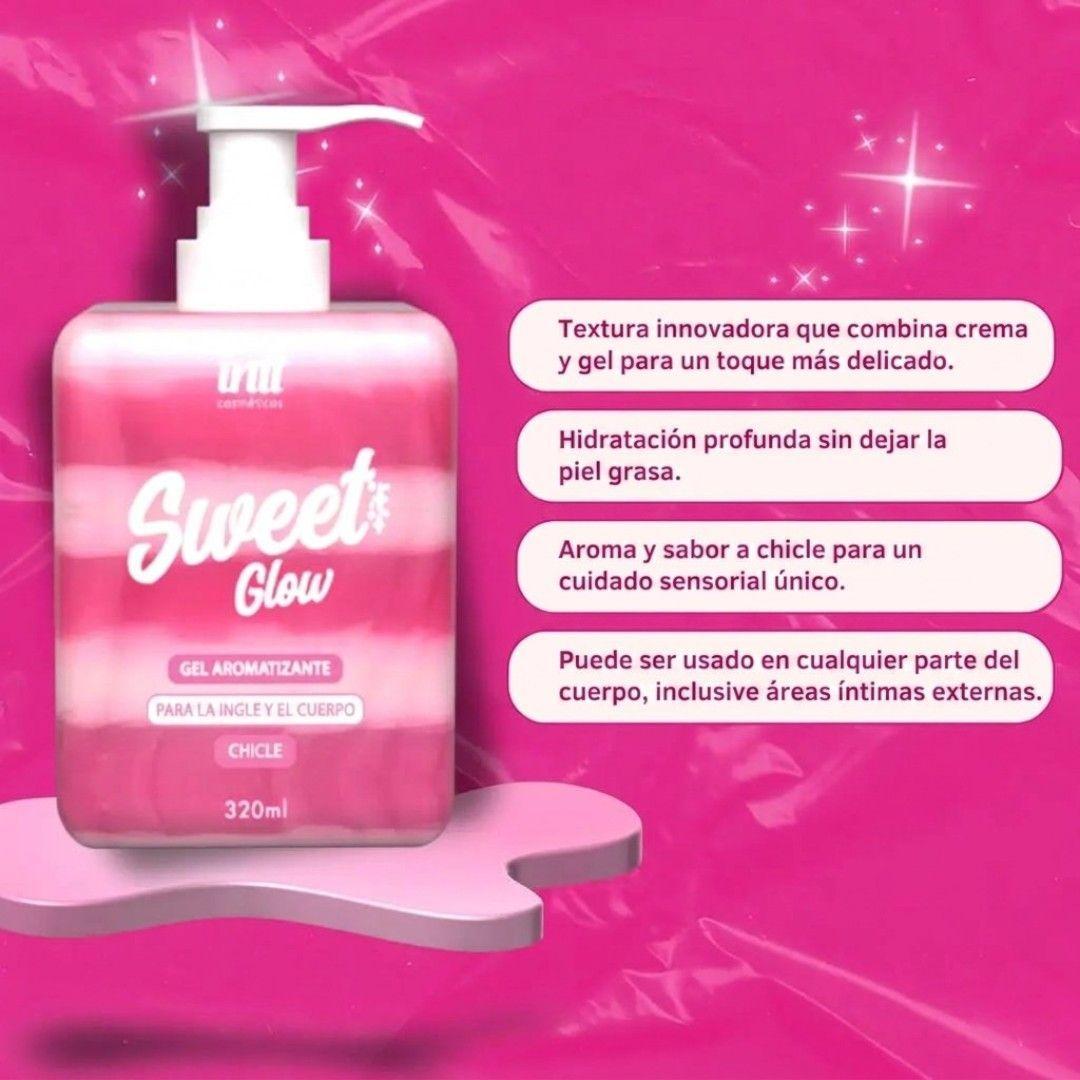 Gel Aromatizante Corporal e Intimo Sweet Glow Chiclete 320 ml-1